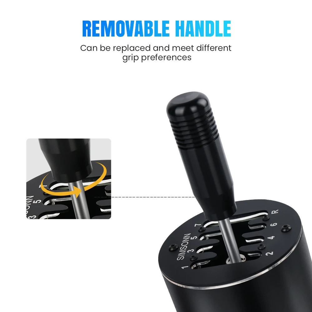 SIMSONN черный круглый дизайн последовательного переключения передач ПК гоночный sim