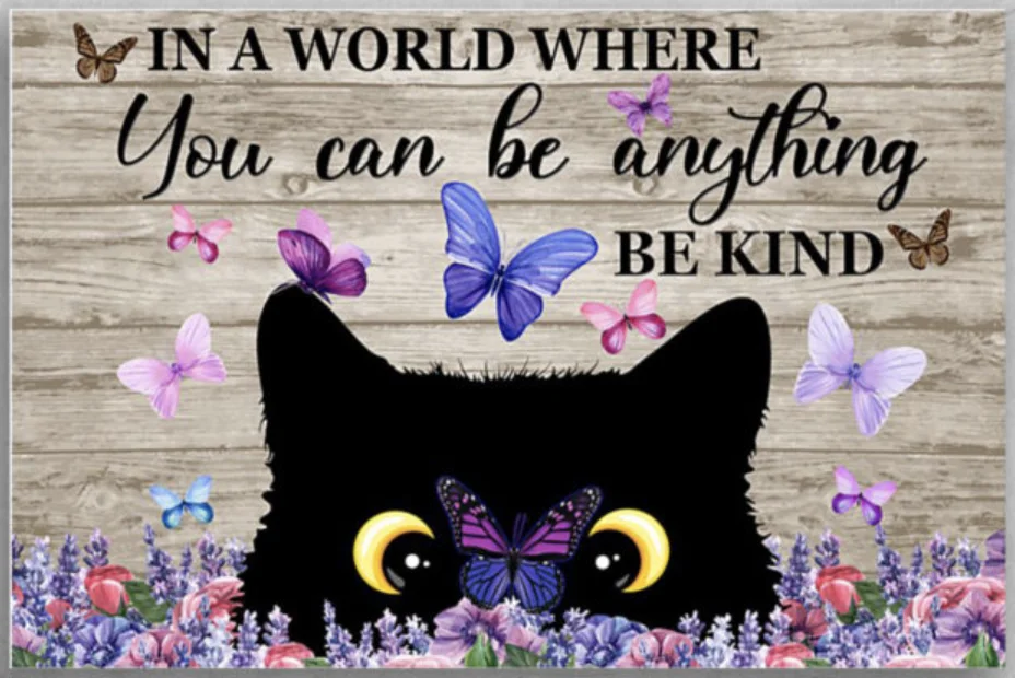 

Декор, забавная кошка, винтажный металлический знак, искусство, украшение для дома для гостиной, зоомагазина, Настенный декор 20x30 см