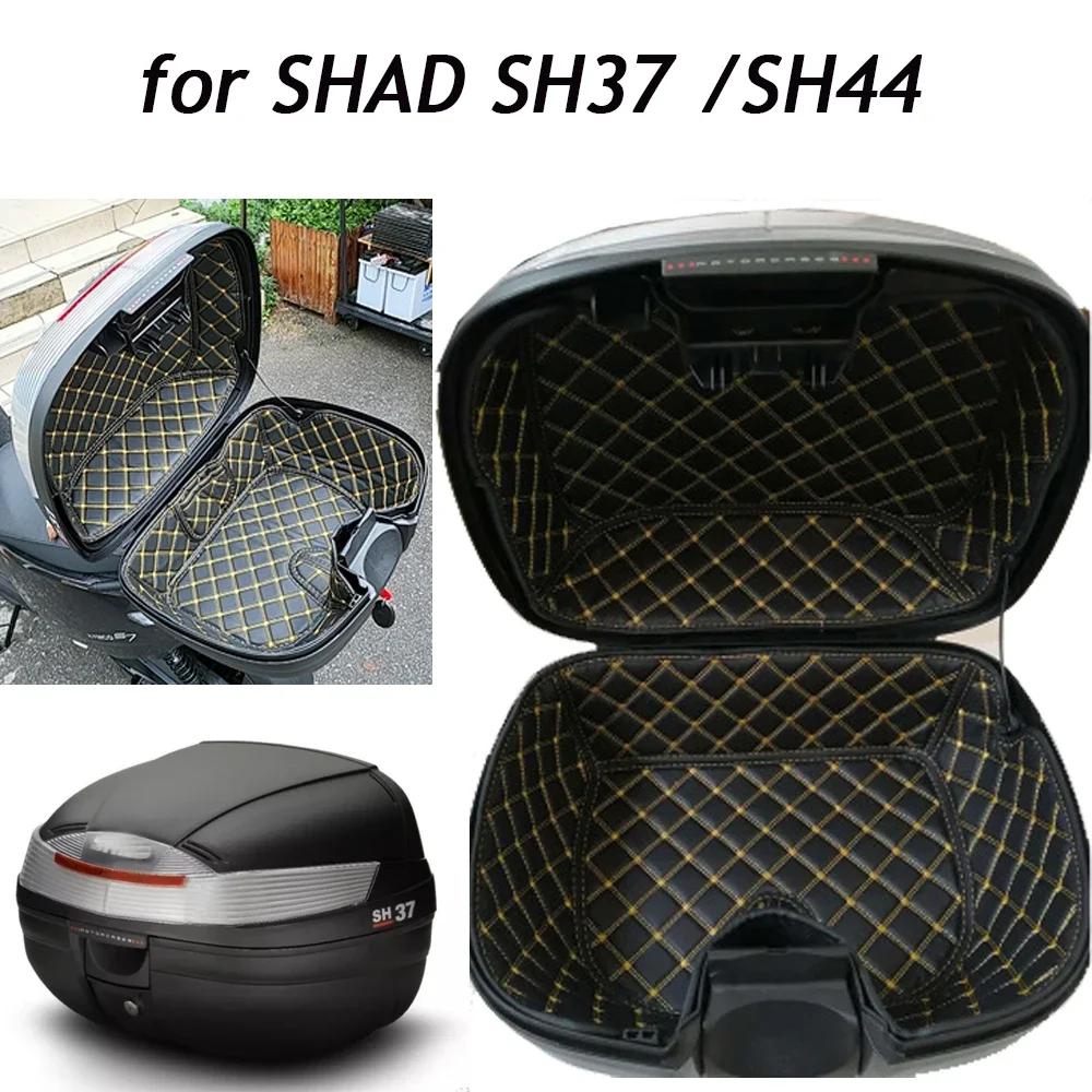 Фото Мотоцикл для SHAD SH37 SH44 SH 37 44, багажник, вкладыш, защитная подкладка для сиденья, коврик для хранения, коврик, кожаные аксессуары №1