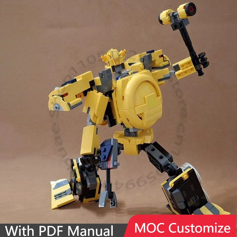 Фото 537 деталей, набор для сборки 10338: Bee MOC, модульный конструктор, простой дизайн, популярная технология, игрушка для мальчиков, подарок на праздник, сделай сам №1