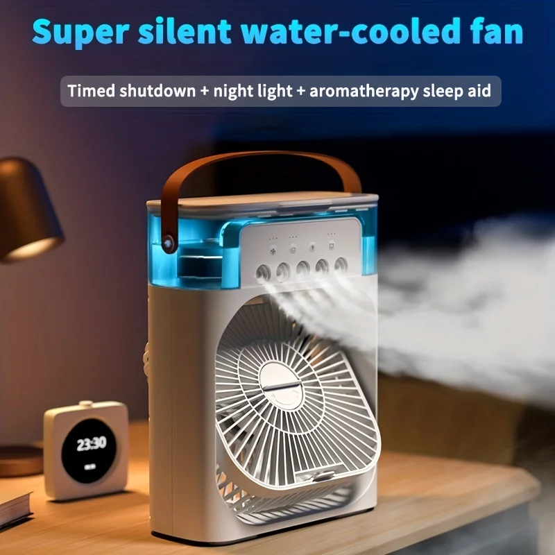 Humidifier Hydrocooling Fan Portable Air Adjustment For Offi