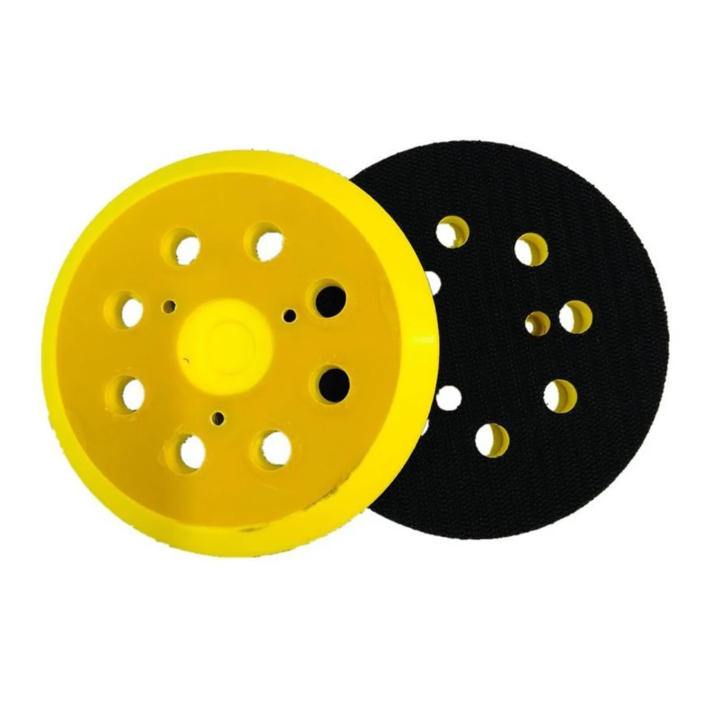 

1pc 5 Inch 125mm 8 Holes Backing Pad Hook & Loop Sanding Pads For Air Sander Electric Grinder Polisher Tools Accessories