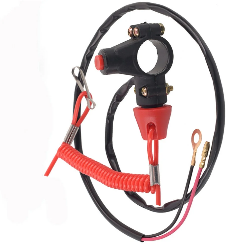 

Double Flameout Motocross Switch Black + Red Dc 12v Double Flameout Switch Emergency Start For Motorbike Boat Outboard