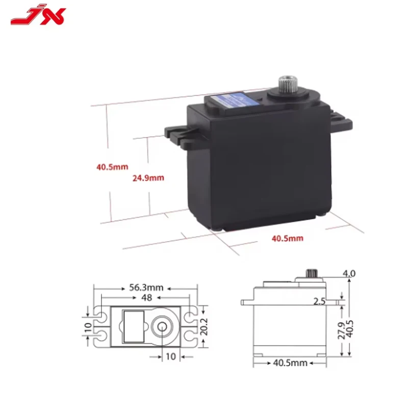 JX Servo PS-5521MG 20 кг с высоким крутящим моментом металлическая шестерня стандартный