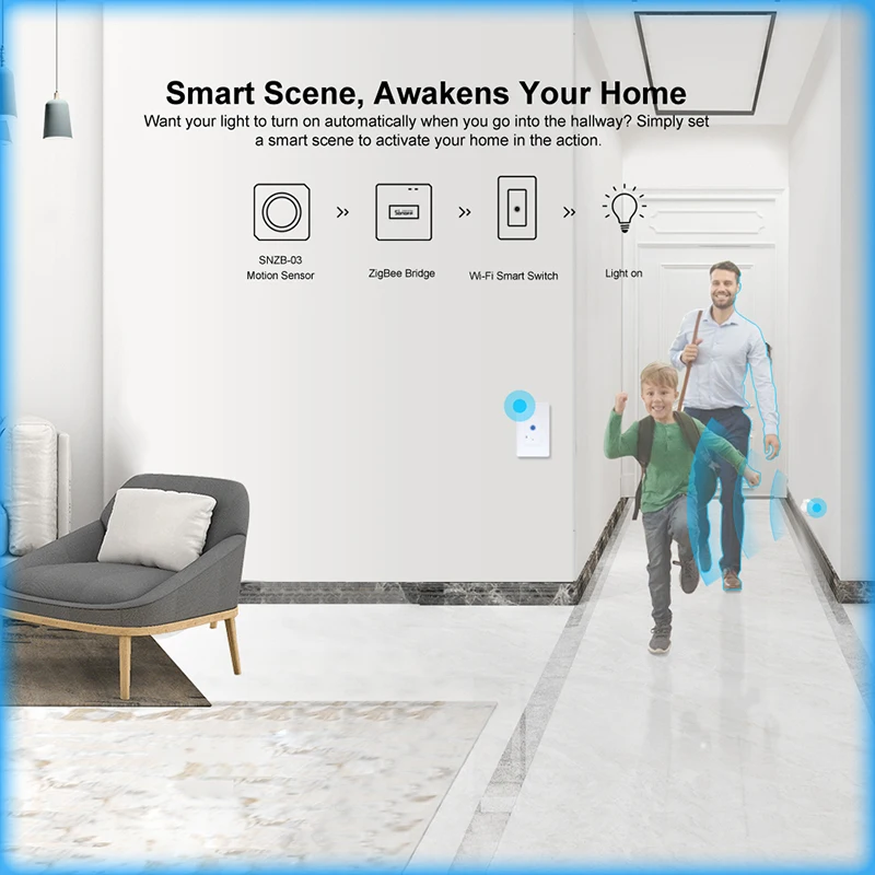 Датчик движения SONOFF ZigBee SNZB 03 с датчиком присутствия человека |