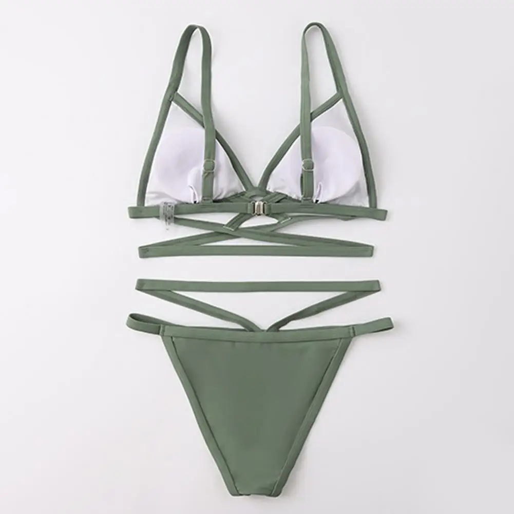 

Популярные женские купальники 2 шт./компл., однотонная пляжная одежда, женский купальник, универсальные женские купальники