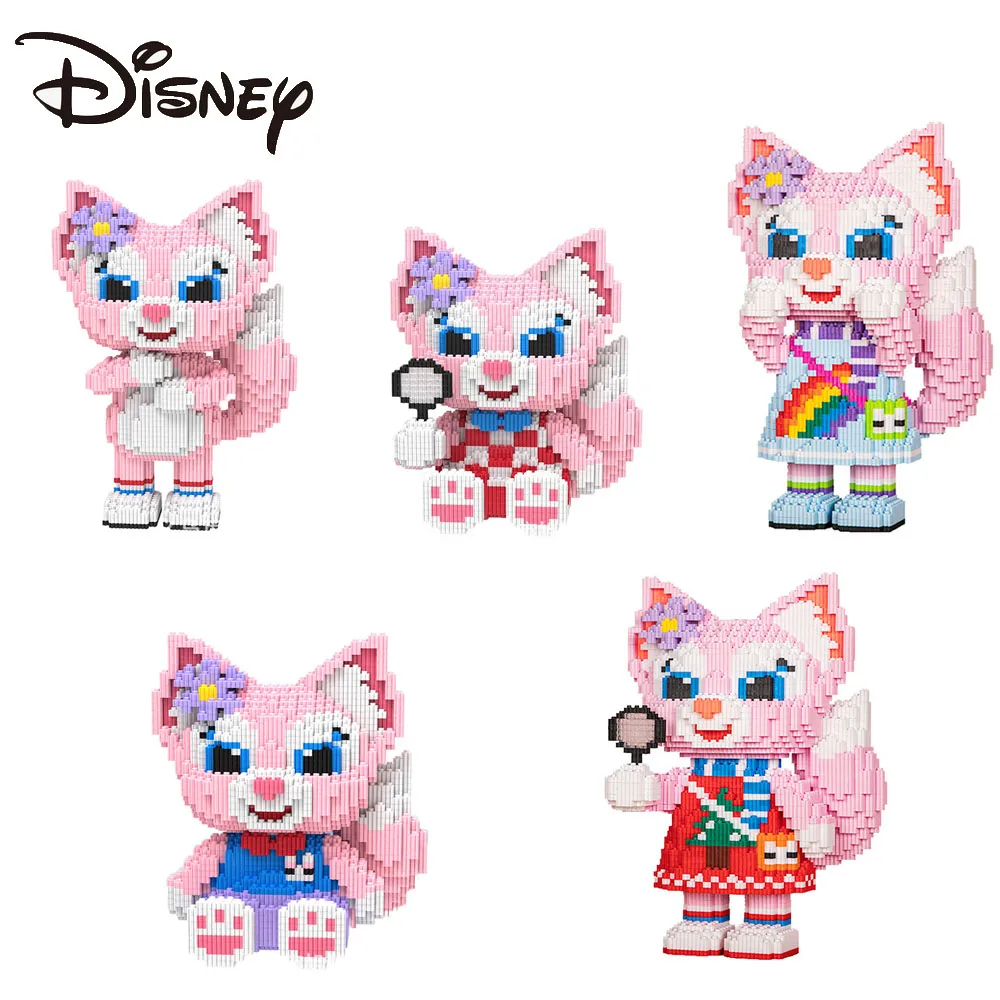 

Disney Anime Characters Cute Little Fox Linabell Exquisite Big Particles Building Blocks Model Toys Christmas Gift For Children
