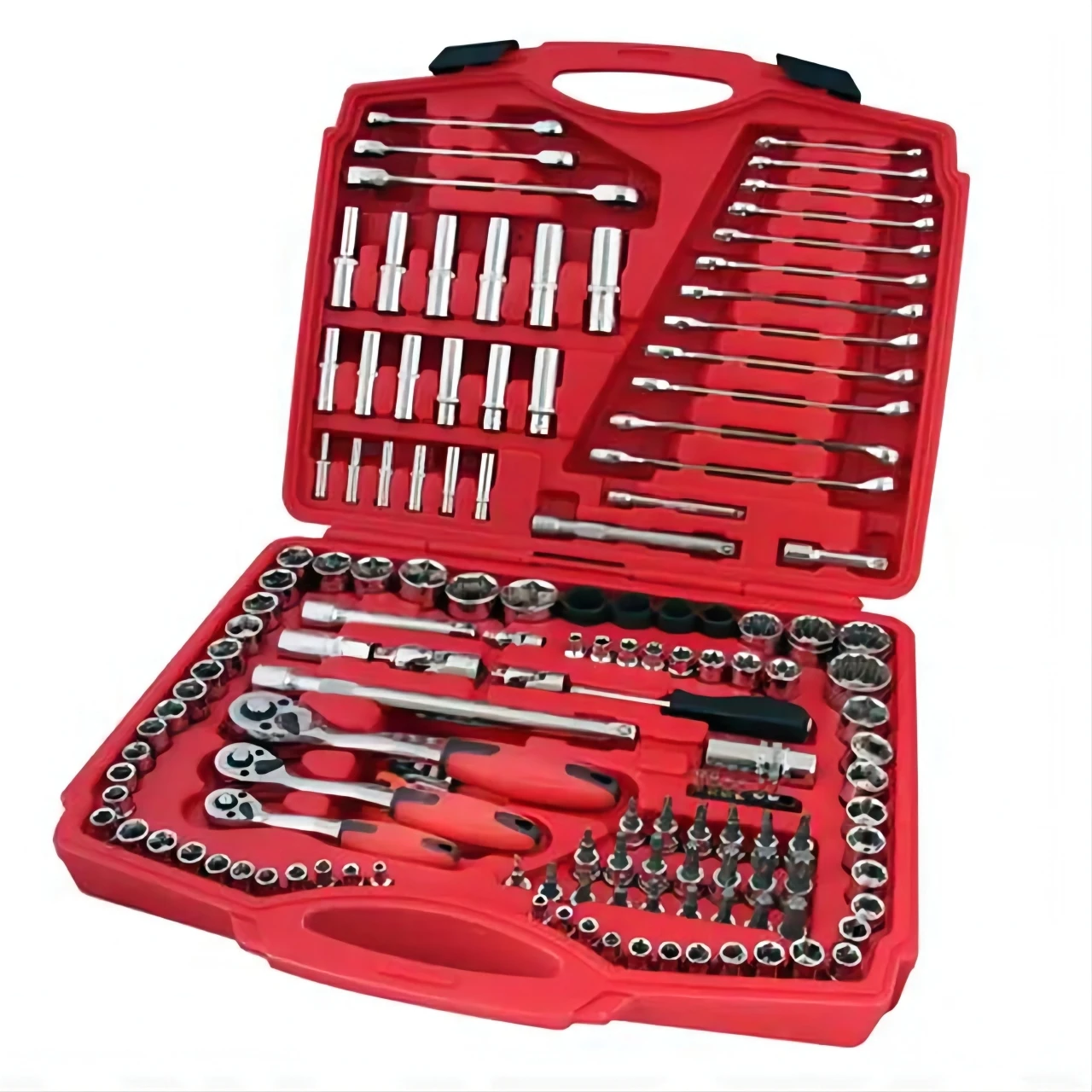 

GTYPRO 150PCS Socket Set 1/2 1/4 3/8 Wrench Socket Set Hand Tool Box Set, Vehicle Tools
