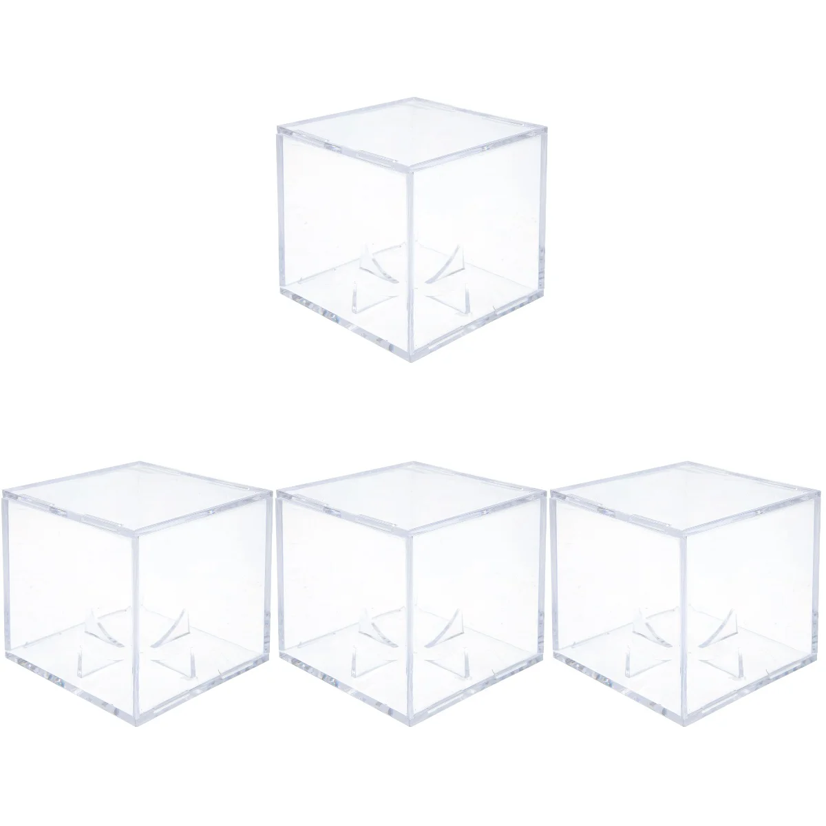 

Baseball Box Display Cube Holder Showcasecase Storage Protector Clear Acrylic Can Rack Container Transparentmemorabilia Boxes