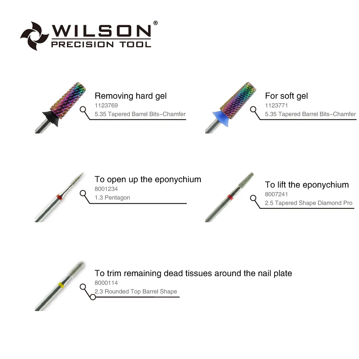 Хит продаж твердосплавные насадки для быстрого удаления ногтей