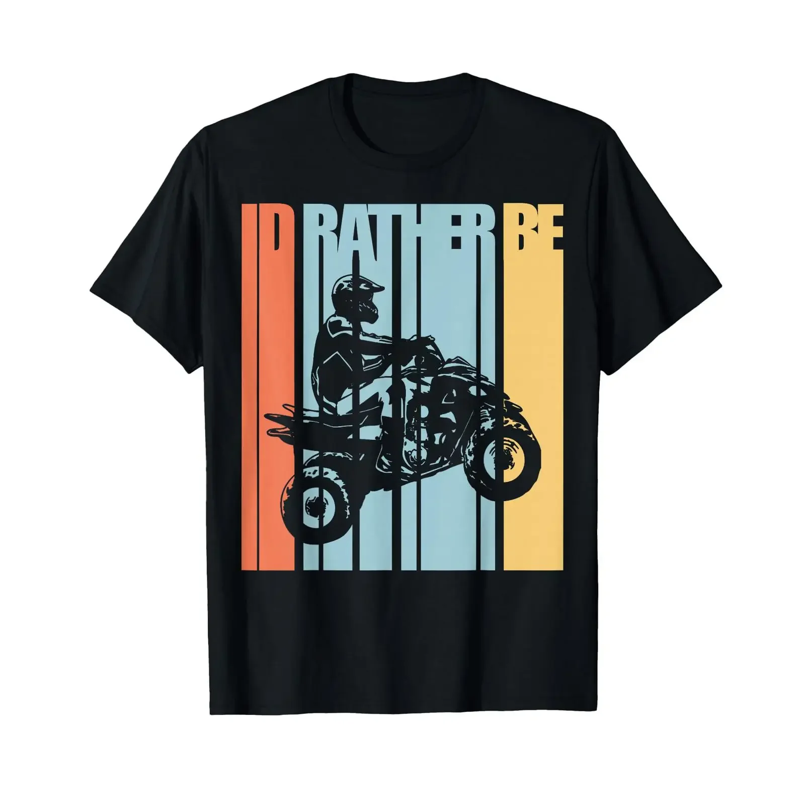Фото Футболка Id Rather Be Riding Quad Bikes ATV T Shirt Brap, винтажная, мягкая, слегко модная, мужская, с графическим дизайном, удобная. №1