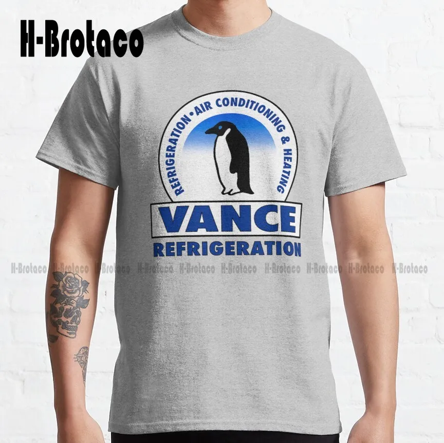 

Vance Refrigeration (Penguin Logo) The Office Michael Scott Funny Office Dwight Schrute Classic T-Shirt Creative Funny Tee Retro