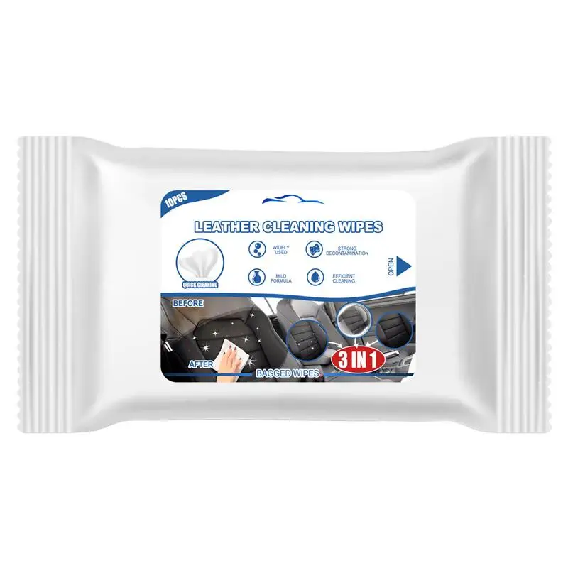 

Clean Moist Wipes 10 Pcs Smooth Refreshing Clean Moist Wipes Kit 10 Pcs Crumby Watery Fragrance-Free Wet Tissue Kit For Leather