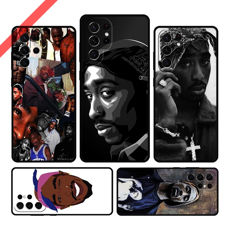 Чехол для телефона Tupac 2Pac Amaru Shakur Samsung Galaxy S20 FE S21 S10 S23 Plus S24 S22 Ultra Coque Note20 Note10 S9 S8