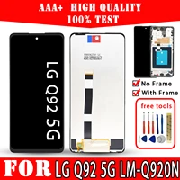 original lcd for lg q92 5g lm q920n display premium quality touch screen replacement parts mobile phones repair free tools