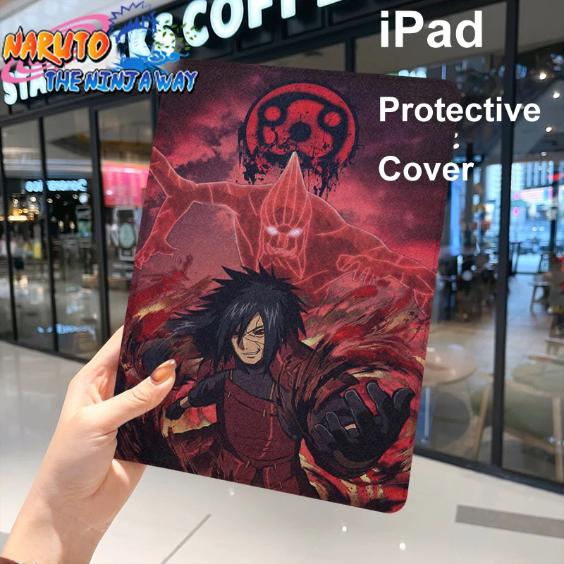 

Anime Naruto Madara Itachi Protective Cover for iPad 10.2 for iPad Mini 1 2 3 for 2018 iPad Air 1 2 9.7 Tablet Soft Funda