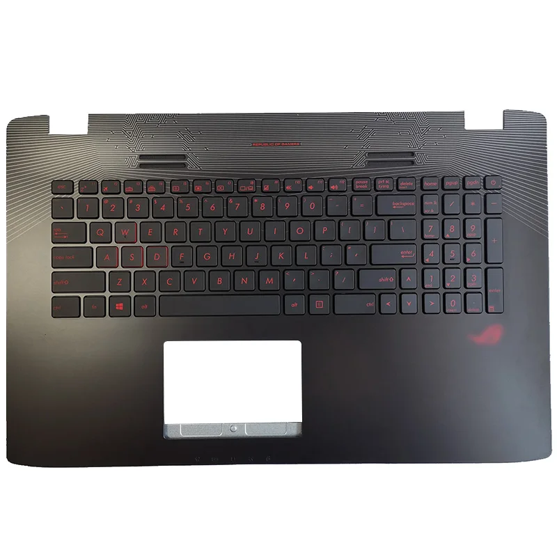 

Для ASUS ROG GL752 GL752V GL752VL GL752VW GL752VWM 13NB0941AP0901 Ноутбук Упор для рук верхний чехол с клавиатурой с подсветкой и процессор/нижний чехол