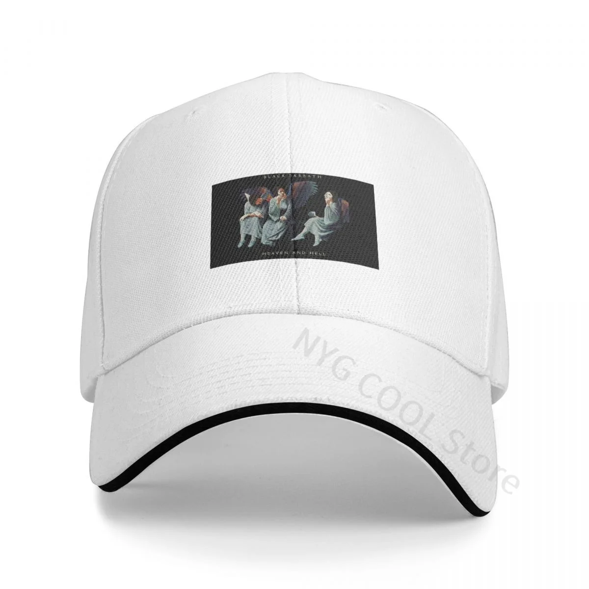 

Black Heavy Metal Logo Baseball Cap Summer Unisex 2023 Casual Sandwich Baseball Cap Personalized Casual Hat