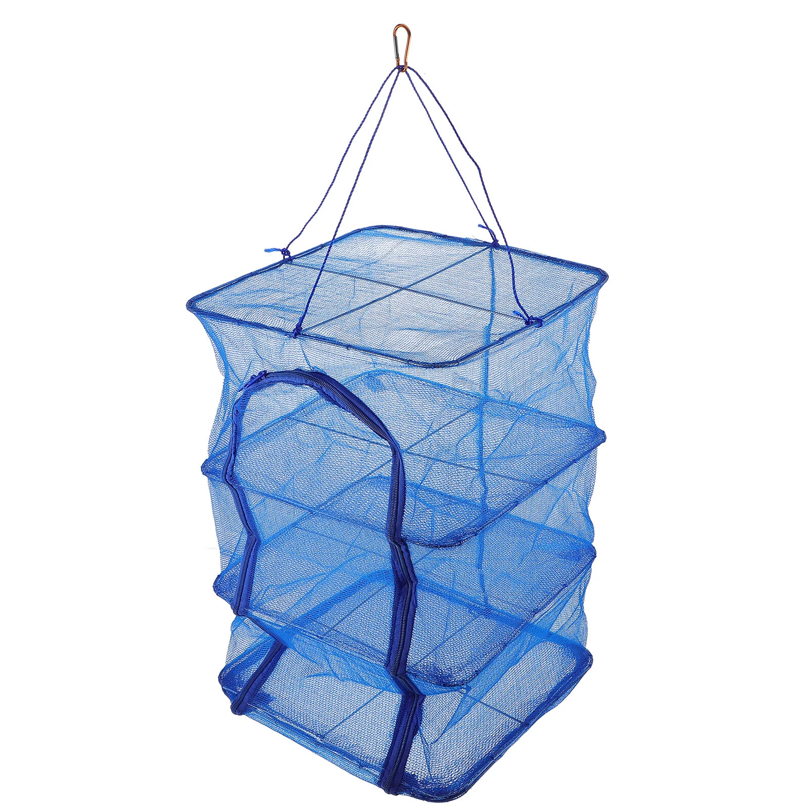 

Foldable Fish Cage Nylon Multi-layer Net Flower Food Hanging Collapsible Drying Rack Clothes