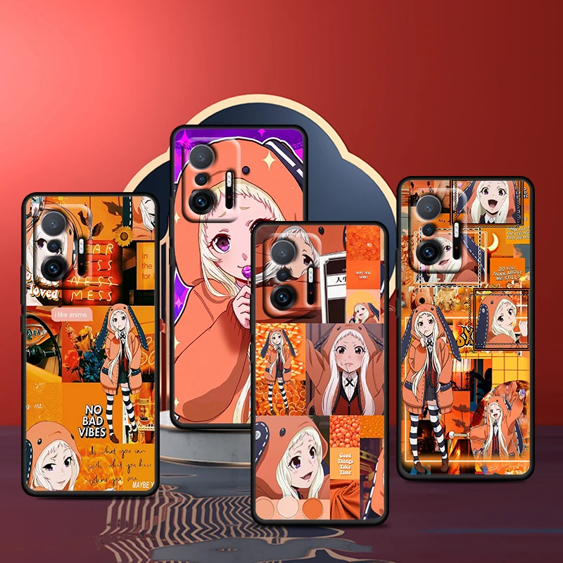 

Runa Yomozuki Anime Cute For Xiaomi Mi 11T 11i 10T 10i 9T 8 A3 K30S K30T Pro Lite Ultra 5G Silicone Black Phone Case Cover