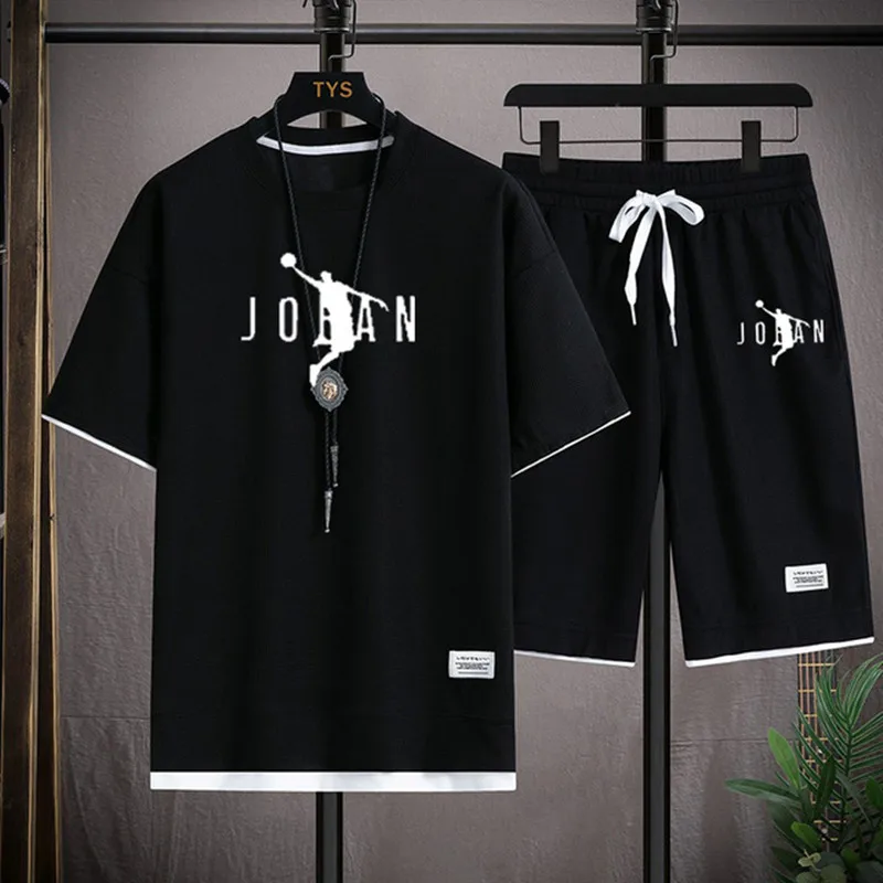 

Unisex sports set, fashion designer clothing, 2-piece set, summer, new, 2023