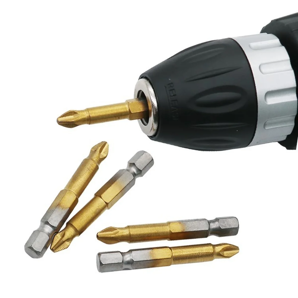 

5Pcs Anti Slip Electric Screwdriver Bits 1/4"Hex Shank Screwdriver Bits PH2 Magnetic Electric Screwdriver Bit Drill Accessories