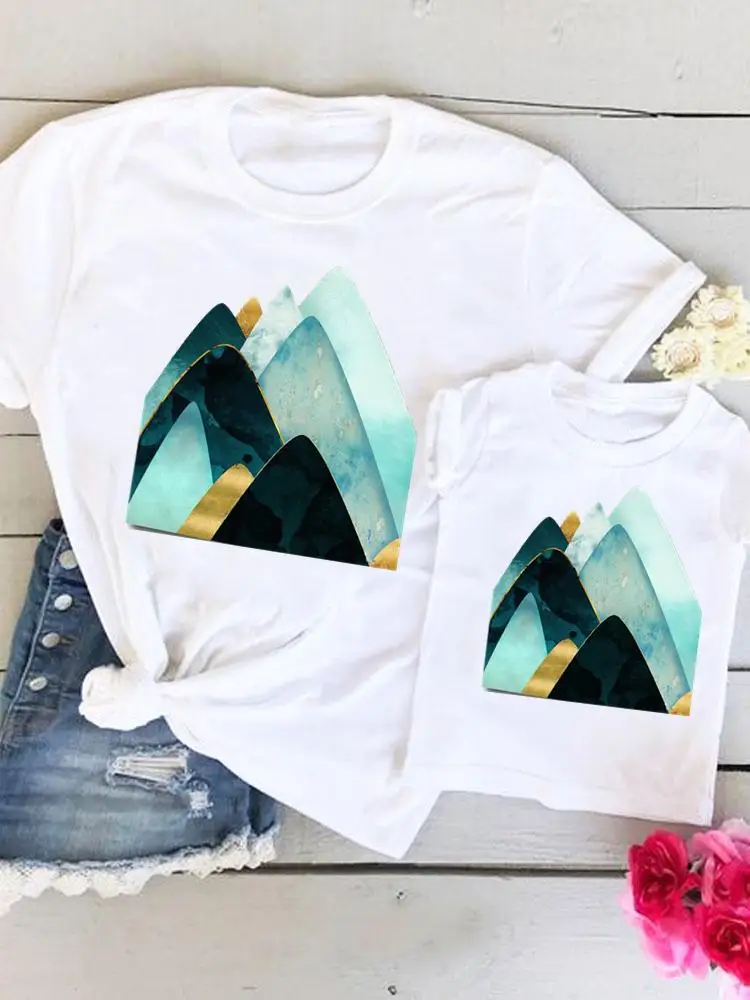 

Tee Women Kid Child 90s Sweet New Abstract Summer Mom Mama Mother Graphic T-shirt Clothes Clothing Family Matching Outfits