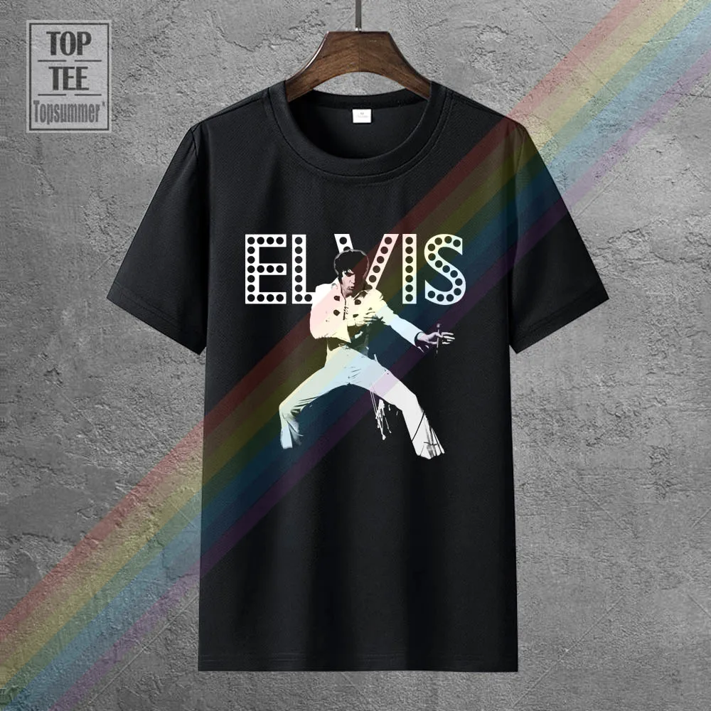 

Elvis Presley In Lights Licensed Men'S Music T-Shirt 2019 Summer Brand Clothing T Shirt