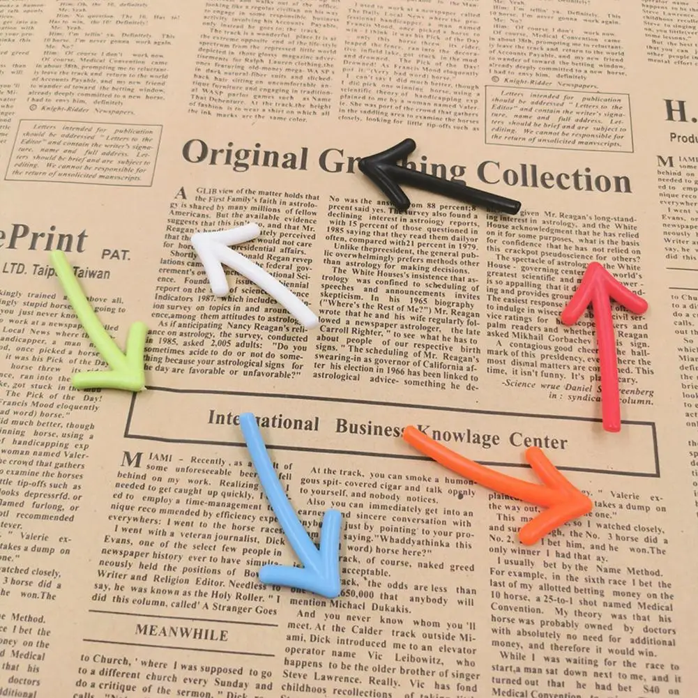 Arrow Magnetic Stickers 6 Pcs Convenient Reusable 3D Effect  Record Fridge Arrow Magnets Household Stuffs