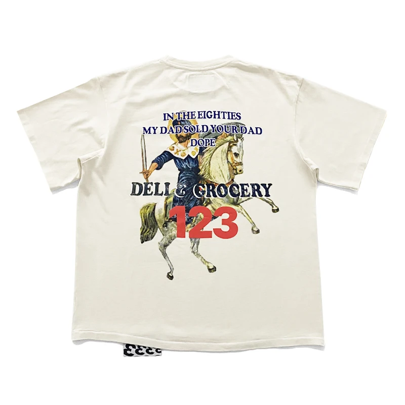 

2022 летние женские и мужские футболки с принтом в стиле High Street RRR123