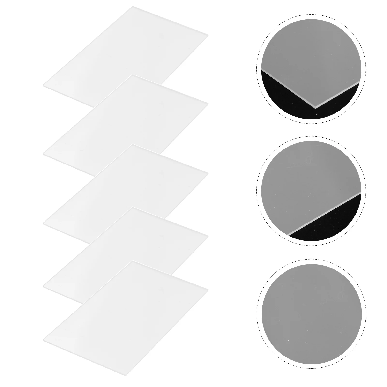 

20pcs Acrylic Sign Wedding Clear Place Cards Blank Cards DIY Name Cards