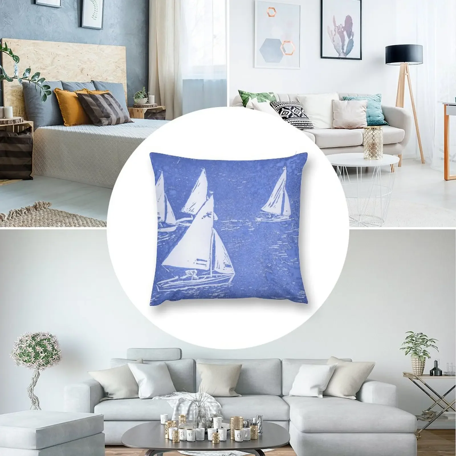 Полиэстерная наволочка с принтом Seabird Ravenspoint