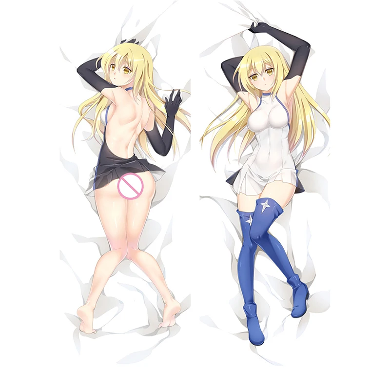 

Sword Oratoria Ais Wallenstein Dakimakura Pillow Cover DanMachi Tione Hiryute Long Life Size Hugging Body Pillowcase