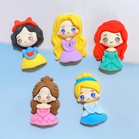 10pcs new cute mini cartoon princess series resin flatback cabochon scrapbook kawaii embellishments accessories