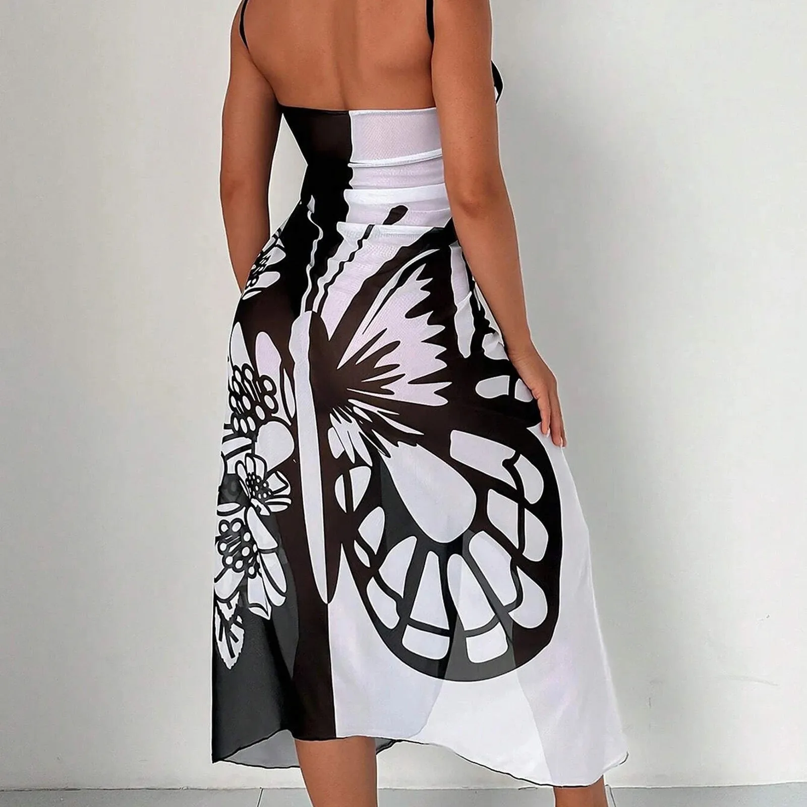 Сексуальные однотонные вязаные накидки из полиэстера в пляжном стиле для женщин