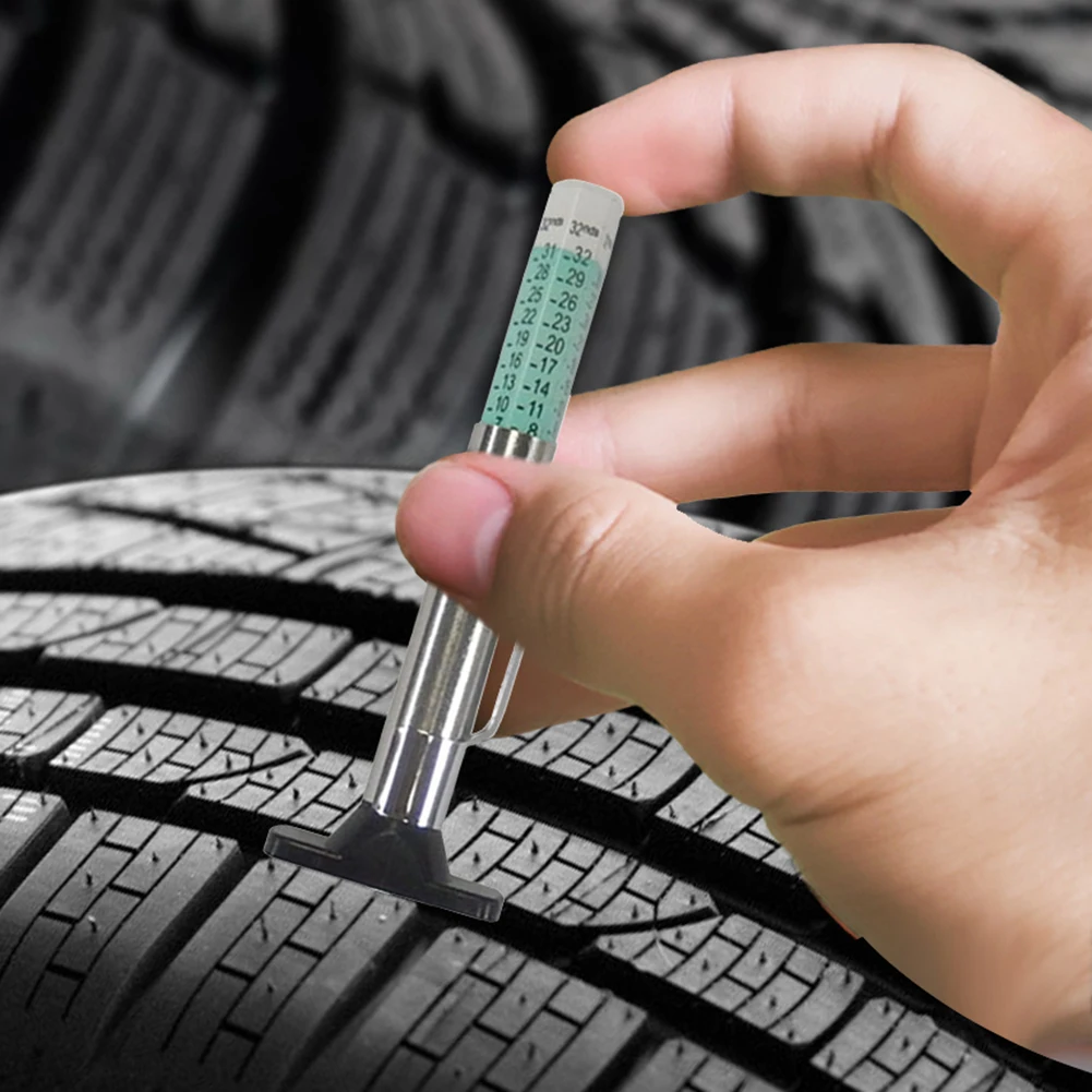 

25mm Car Tyre Measuring Pen Universal Tire Tread Pattern Depth Measuring Tool Automotive Tire Depth Gauge