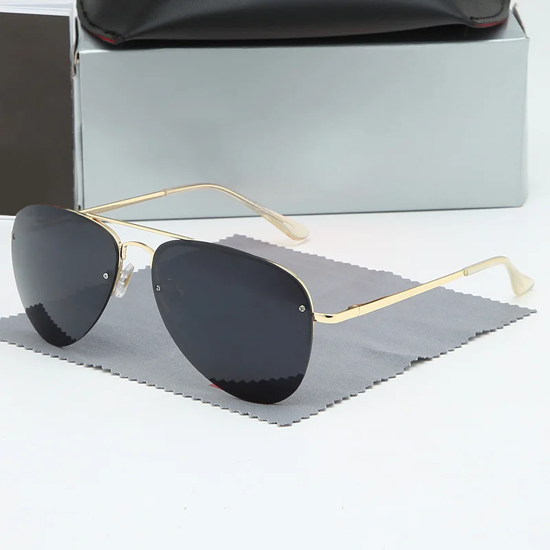 

Солнцезащитные очки-авиаторы поляризационные UV400 для мужчин и женщин, роскошные брендовые дизайнерские очки для вождения, в оригинальной коробке