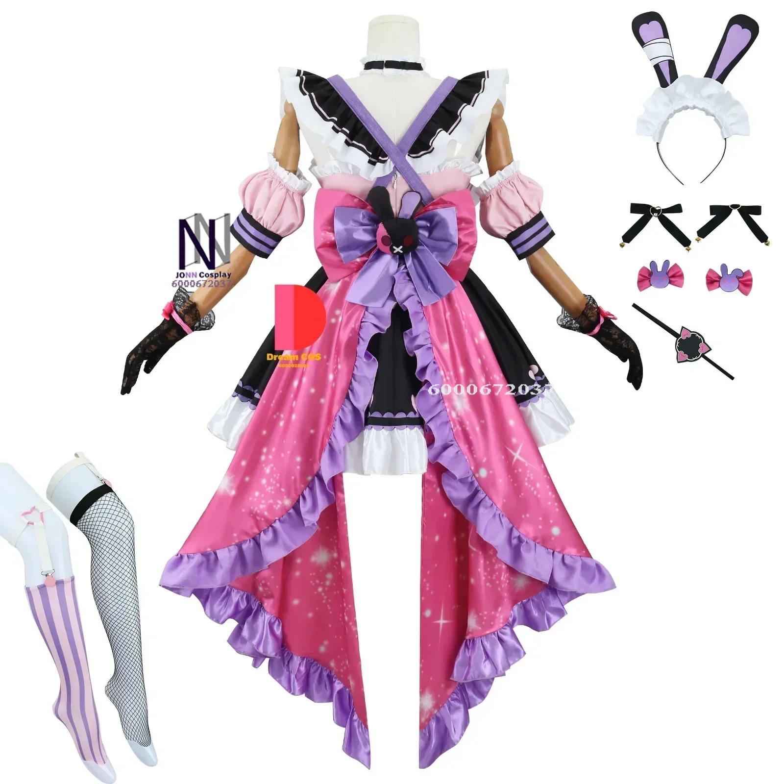 VTuber Мария Марионетка Косплей Костюм с париком Платье для женщин 2-й наряд