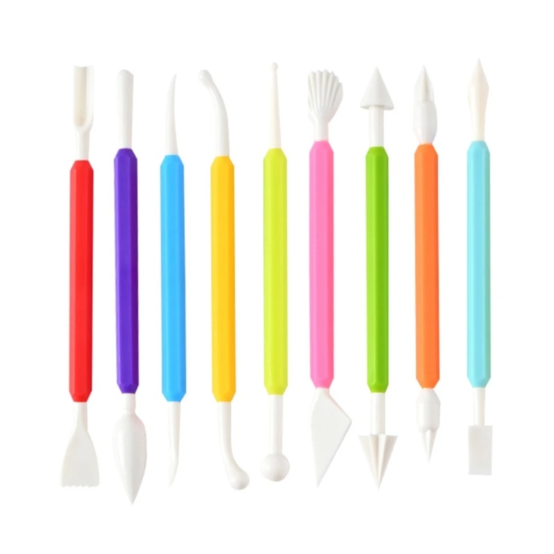 

9 Pcs Carving Cutters Cake Decorating Flower Pastry Baking Craft Tools Supplies