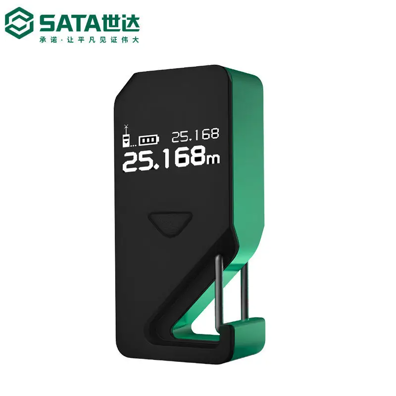 

SATA Laser Rangefinder Mini Handheld Electronic Ruler Laser Distance Meter OLED Screen Dual Laser High Precision Measuring Tools