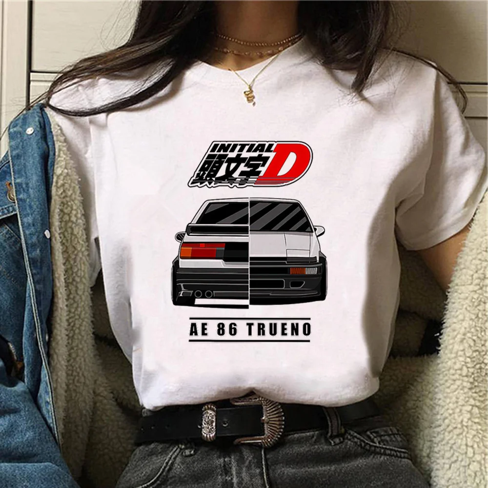 

Ae86 tshirt women funny Y2K manga t shirt female manga clothing