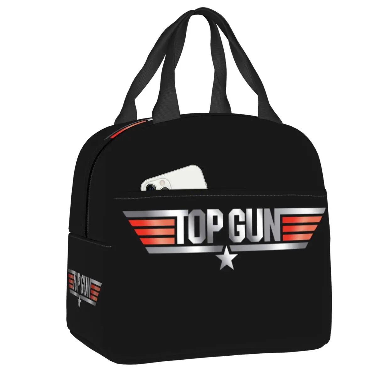 

Tom круиз Maverick сумка для пистолета, Женский термоохладитель, изолированный Ланч-бокс для школы, работы, путешествий, пикника, сумки-тоуты для еды