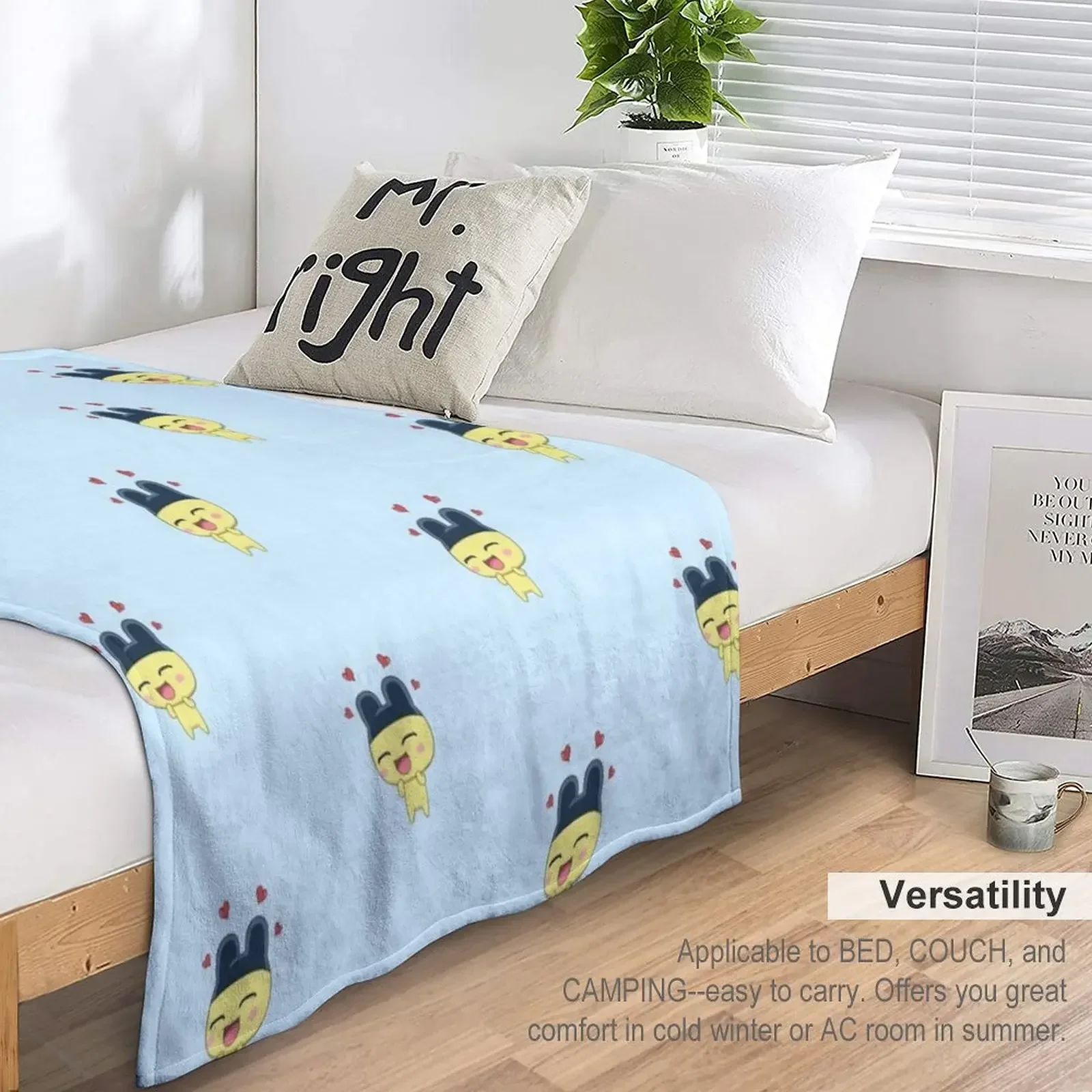 Декоративное одеяло Mametchi tamagotchi для диванов роскошные пледы