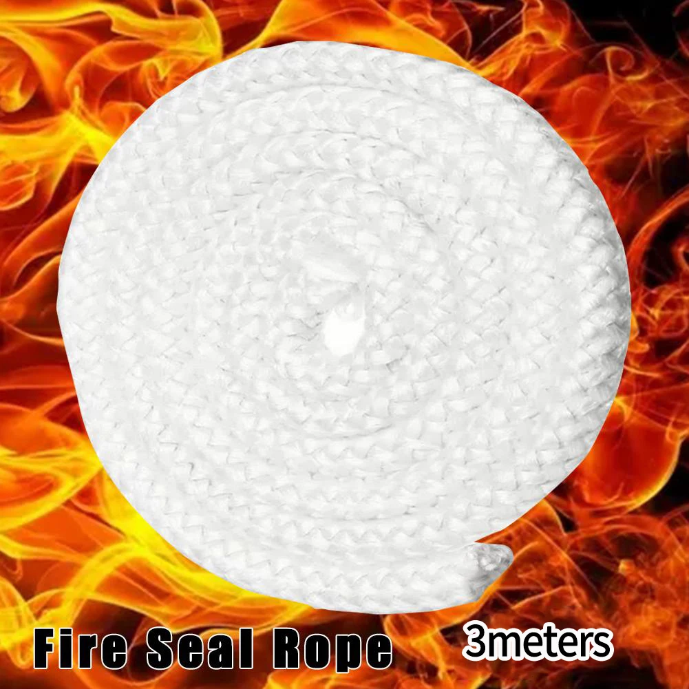 

Door Seal Rope Seal 118 Inch Length 6/8/10/12mm Diameter Wood Burning 3 Meter Length Log Burner Fireplaces Durable