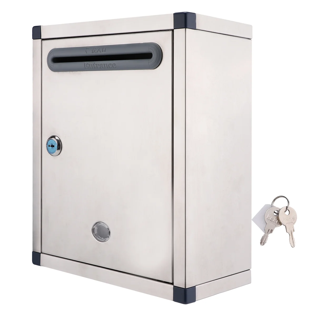 

1pc Rust-proof Letter Box Creative Letter Box Stainless Steel Mailbox