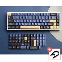 119 keys blue samurai keycaps pbt material keycap cherry profile mechanical keyboard keycap give away keycap puller