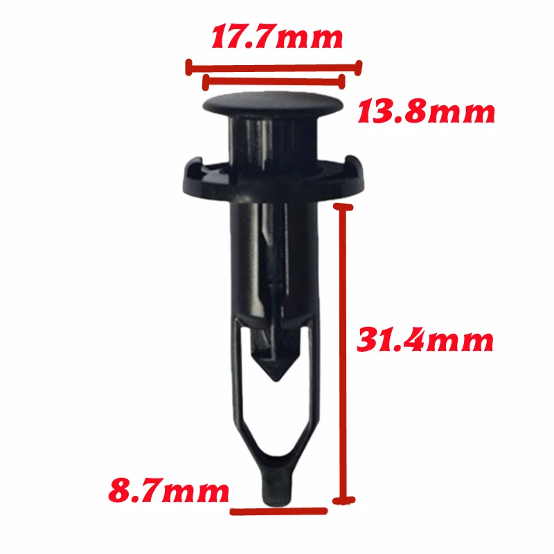 

20 шт. для отверстия 8,7 мм OE: 52161-20010, автомобильные фиксаторы бампера, автомобильные пластиковые заклепки для Toyota Camry Corolla Highlander SX-1184