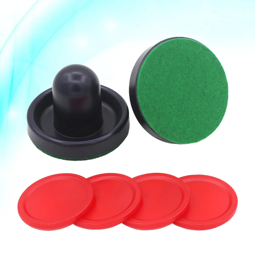 

Hockey Air Table Pucks Paddles Game Handles Pushersgames Set Inch Mini Felt Padsreplacement Supplieskids Accessories