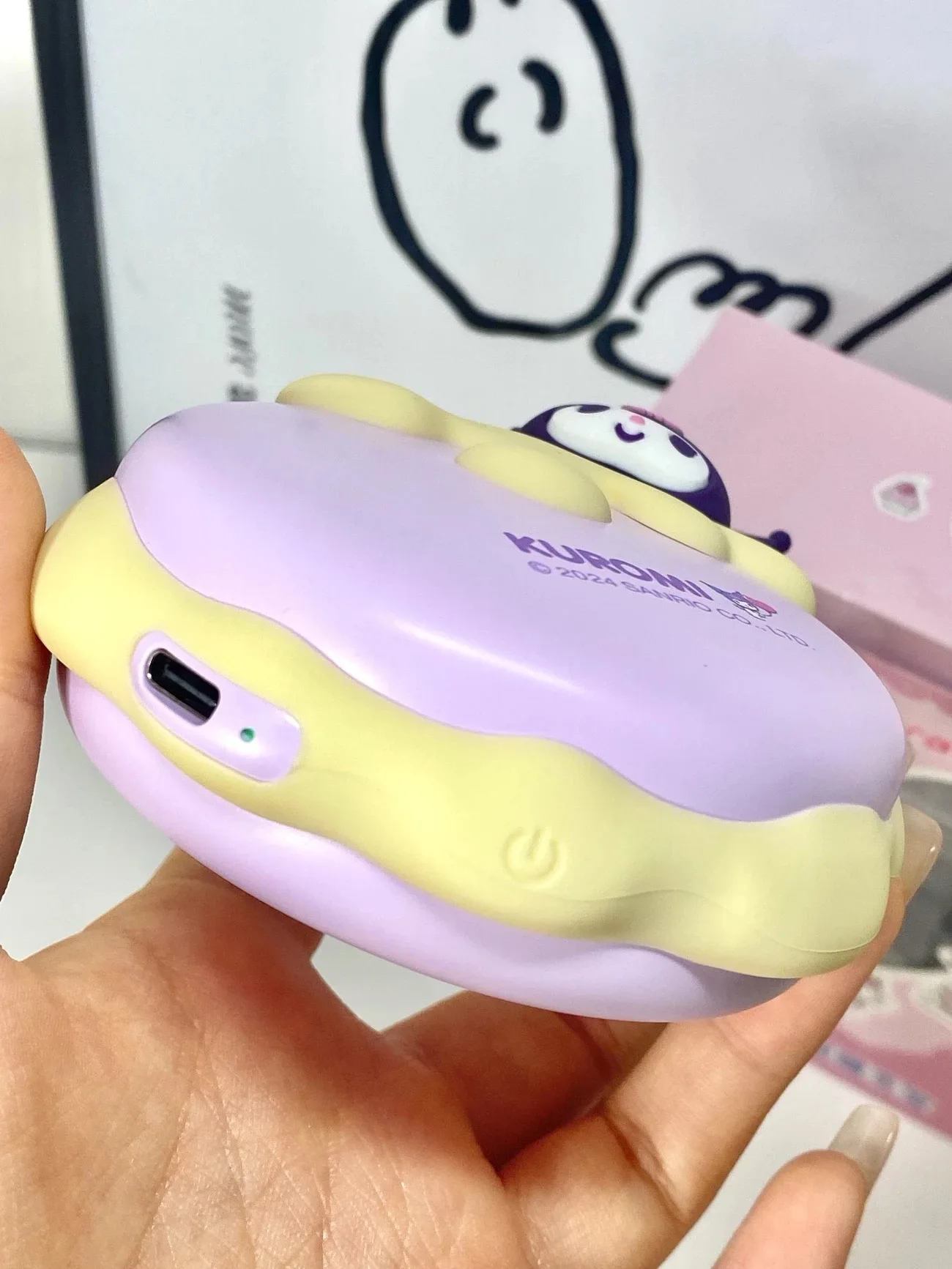 Kawaii Saniro Kuromi грелки для рук мультфильм милый Hello Kitty Melody портативная грелка с