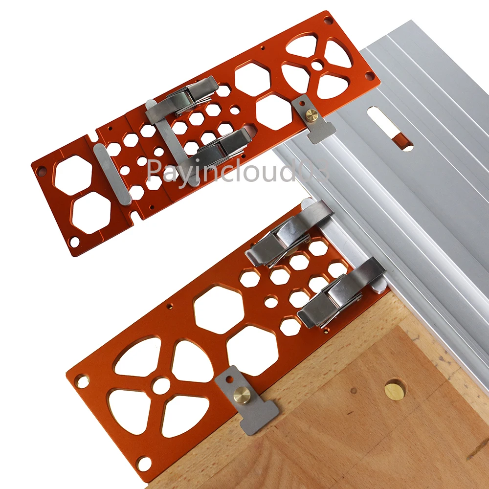 

Woodworking 90 Degree Angle Stop Aluminum Alloy Track Saw Square Positioning Plate For Festool Makita Circular Saw Guide Rails